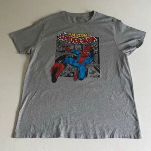 Marvel Amazing Spider-Man Graphic T-Shirt Men’s XL Gray Comic Tee